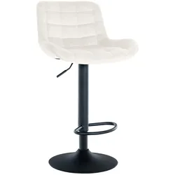 CLP Barhocker Tover Samt   Farbe: creme, Material: Samt