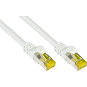 Good-Connections Netzwerkkabel 8070R-400W, weiß, Cat 7, 500MHz, 10Gbit/s, S/FTP, RJ45 auf RJ45, 40 m