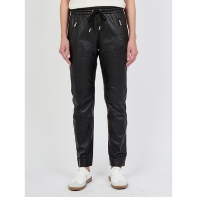 Lederhose JCC "3102153", Damen, Gr. 48, Normalgrößen, schwarz, Obermaterial: 100% Leder. Futter: 100% Polyester, Hosen