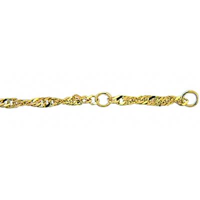 Fußkette ADELIA´S "Singapur Fußkettchen 333 Gold ( 8K )", gold, Fußketten, Damen, Gold, Goldfußkette Singapur