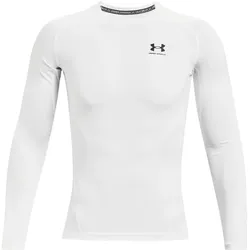 Under Armour, Herren, Sportshirt, Heatgear Compression Sweatshirt (XXL), Weiss