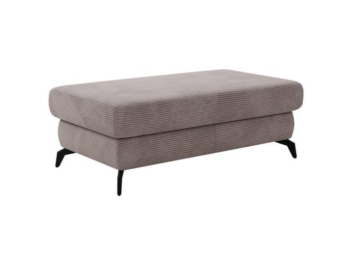 Cantus Hocker, Taupe, Metall, rechteckig, 121x45x67 cm, Stoffauswahl, Wohnzimmer, Hocker, Sitzhocker