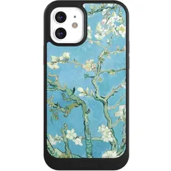 Nivocase Hülle für Apple iPhone 12 Handyhülle NIVOcore Case Schwarz Kunst Malerei Vincent Van Gogh (Apple iPhone 12), Smartphone Hülle, Schwarz