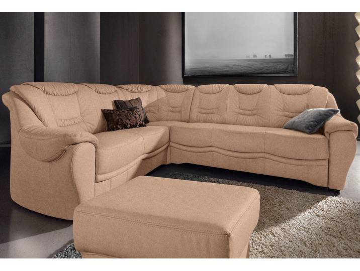 Ecksofa SIT & MORE Benson L-Form , braun, B:265cm H:94cm T:215cm, NaturLeder;Luxus-Microfaser;Luxus-Kunstleder;Primabelle-Microfaser, Sofas, Ecksofa, wahlweise mit Schlaffunktion