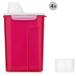 LocknLock 4 Vorratsdosen mit Schüttfunktion je 2,4L Volumen
