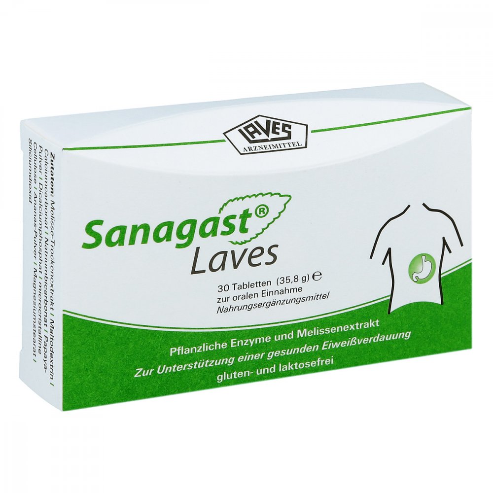 Laves-Arzneimittel GmbH Sanagast Laves Tabletten 07146267