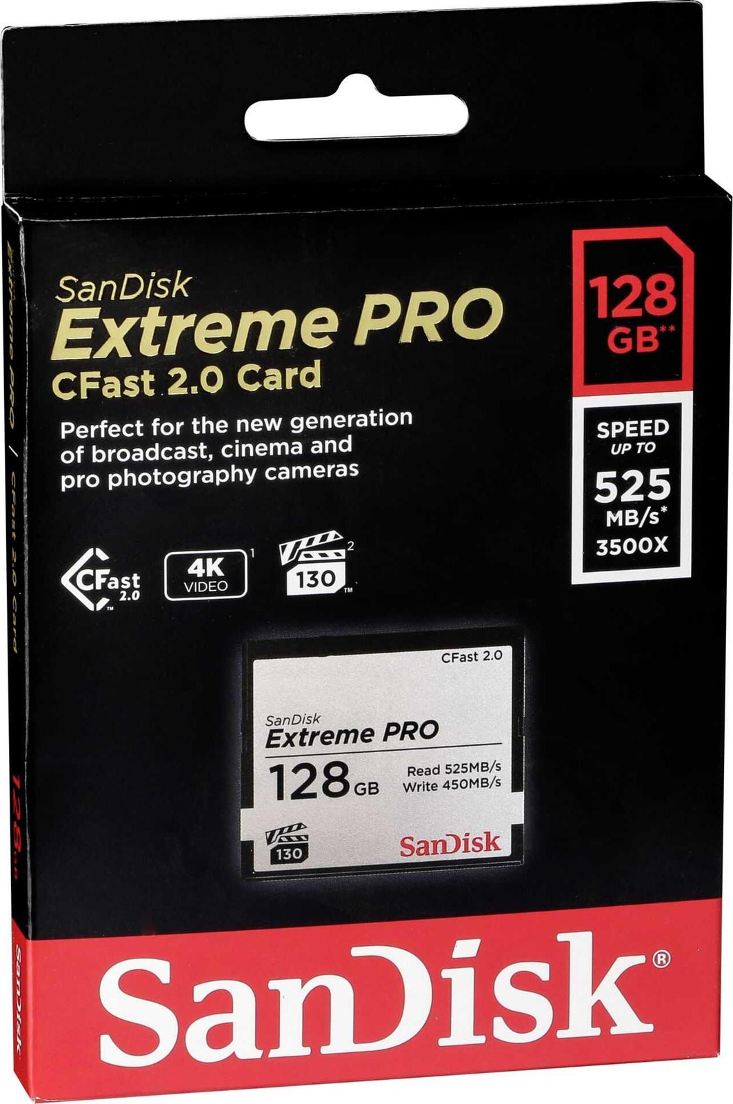 SanDisk Extreme PRO CFast 2.0 geheugenkaart - 128 GB