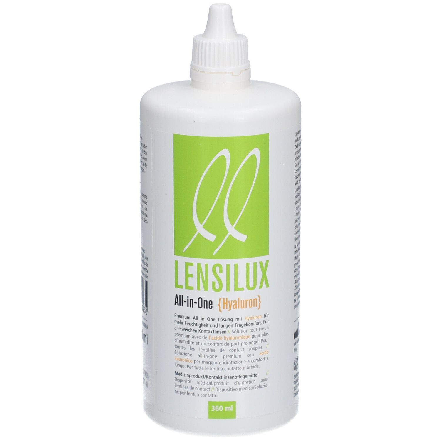 Lensilux All-in-One Hyaluron +Behäl (neu) 360 ml Lösung