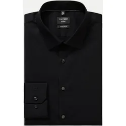 Slim-Fit Hemd Schwarz 41