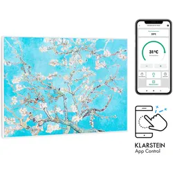 Wonderwall Air Art Smart Infrarotheizung 80x60cm 500W Wandmontage Blüten