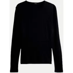 Basic Langarmshirt Sherrie Schwarz 40