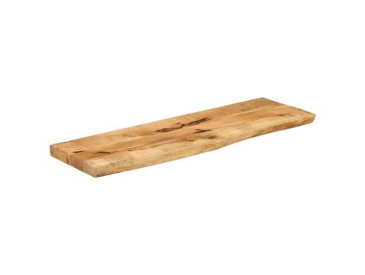 Tischplatte aus Mangoholz, 120x40x2,5 cm, randgerecht eine Maserung, rustikales Design, pflegeleicht, universell einsetzbar, Unikat
