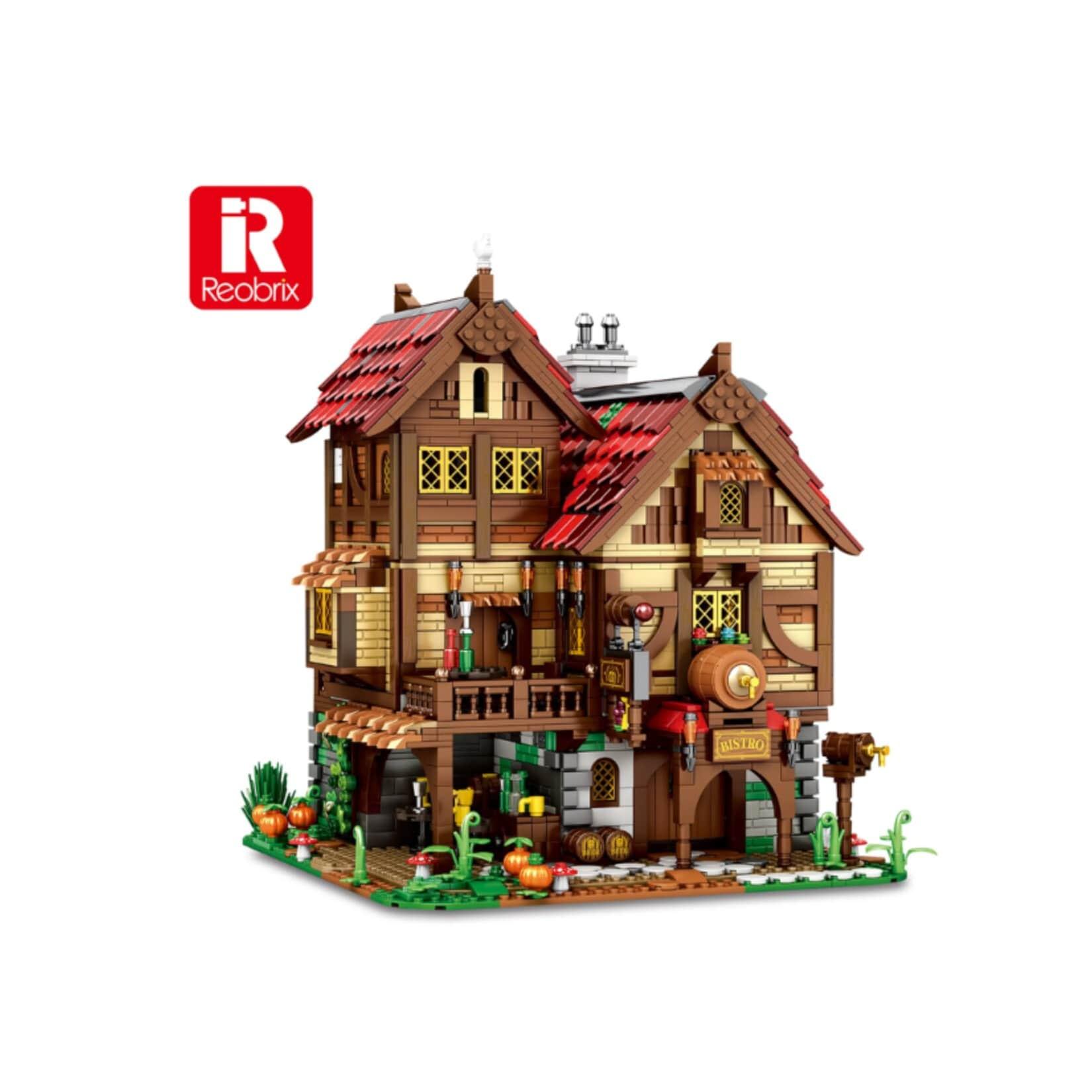 Reobrix 66018 Mittelalterliches Gasthaus Klemmbaustein 2831 Teile ab 14