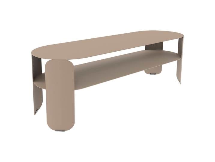 Beistelltisch, Aluminium, 120×40 cm, Höhe 42 cm, Outdoor, Modern, Fermob