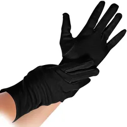FRANZ MENSCH Hygostar Baumwoll-Handschuh NERO schwarz, Größe XL, Paar