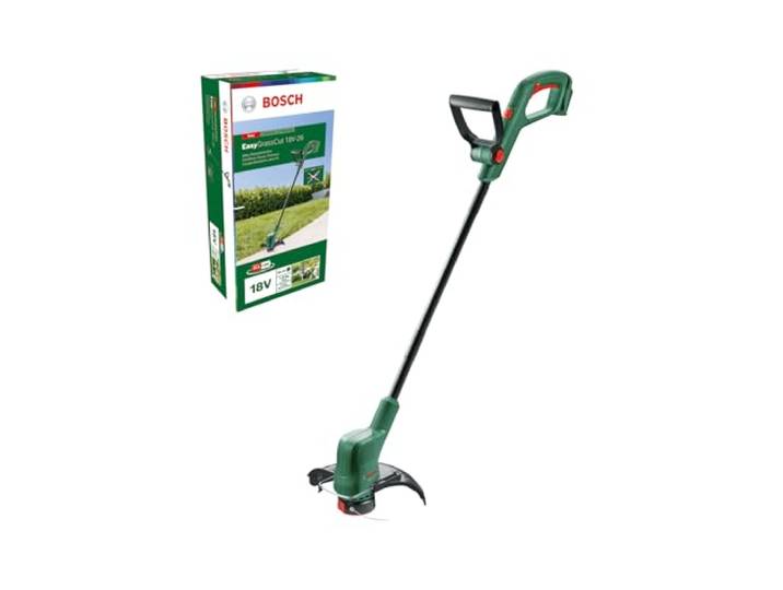 Bosch Akku Rasentrimmer EasyGrassCut 18V-26 (ohne Akku, 18 Volt System, Schnittkreisdurchmesser: 26 cm, im Karton)