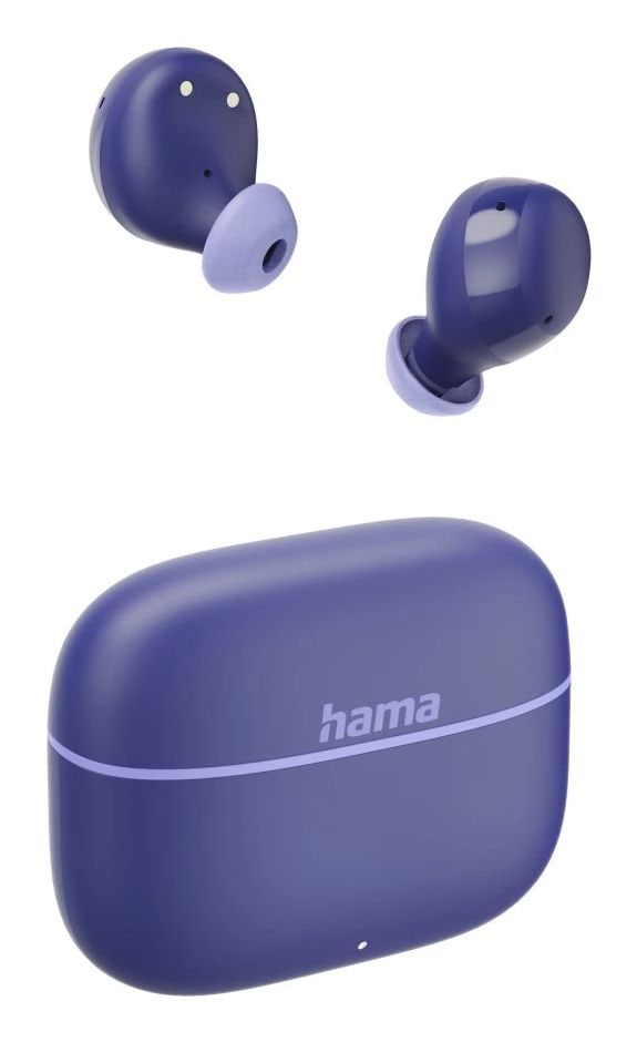 Hama 221760 Freedom Buddy II In-Ear Bluetooth Kopfhörer kabellos TWS 4 h Laufzeit (Blau) 00221760