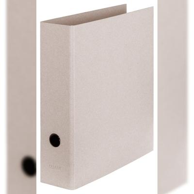 Falken 22001576 Vegan Ordner PURE Raw A4, 8 cm Rücken, ohne Kantenschutz - Grau
