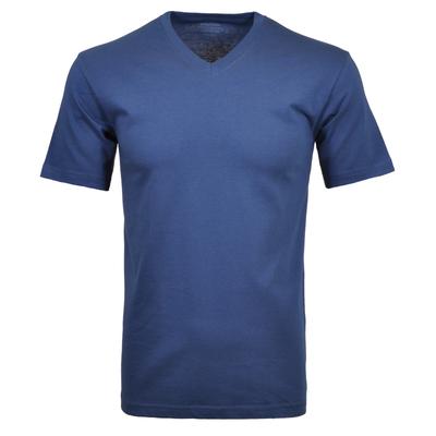 T-Shirt RAGMAN, Herren, Gr. 114, blau (nachtblau), Baumwolle, Rundhals, Shirts T-Shirt