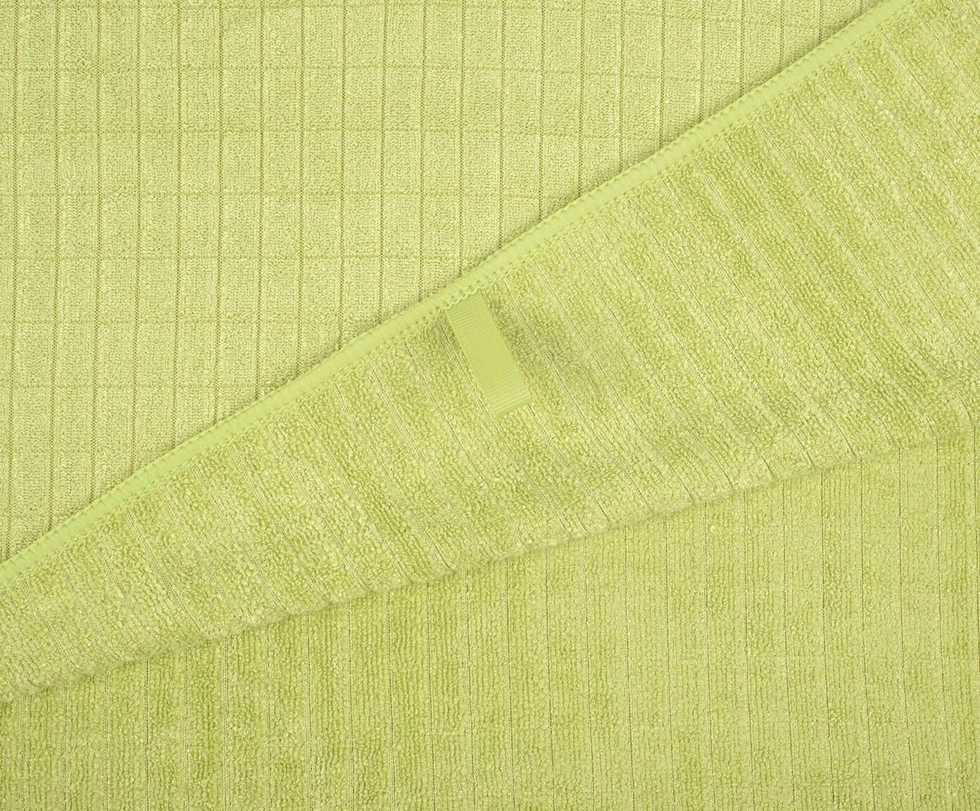 Geschirrtuch GÖZZE "Polier- und Geschirrtuch, Mikrofaser", grün (limonegrün), B:50cm L:70cm, Baumwolle, Polyamid, Geschirrtücher, Geschirrtuch, schnelltrocknend und kochfest limonegrün 3 Stk., Baumwolle Polyamid