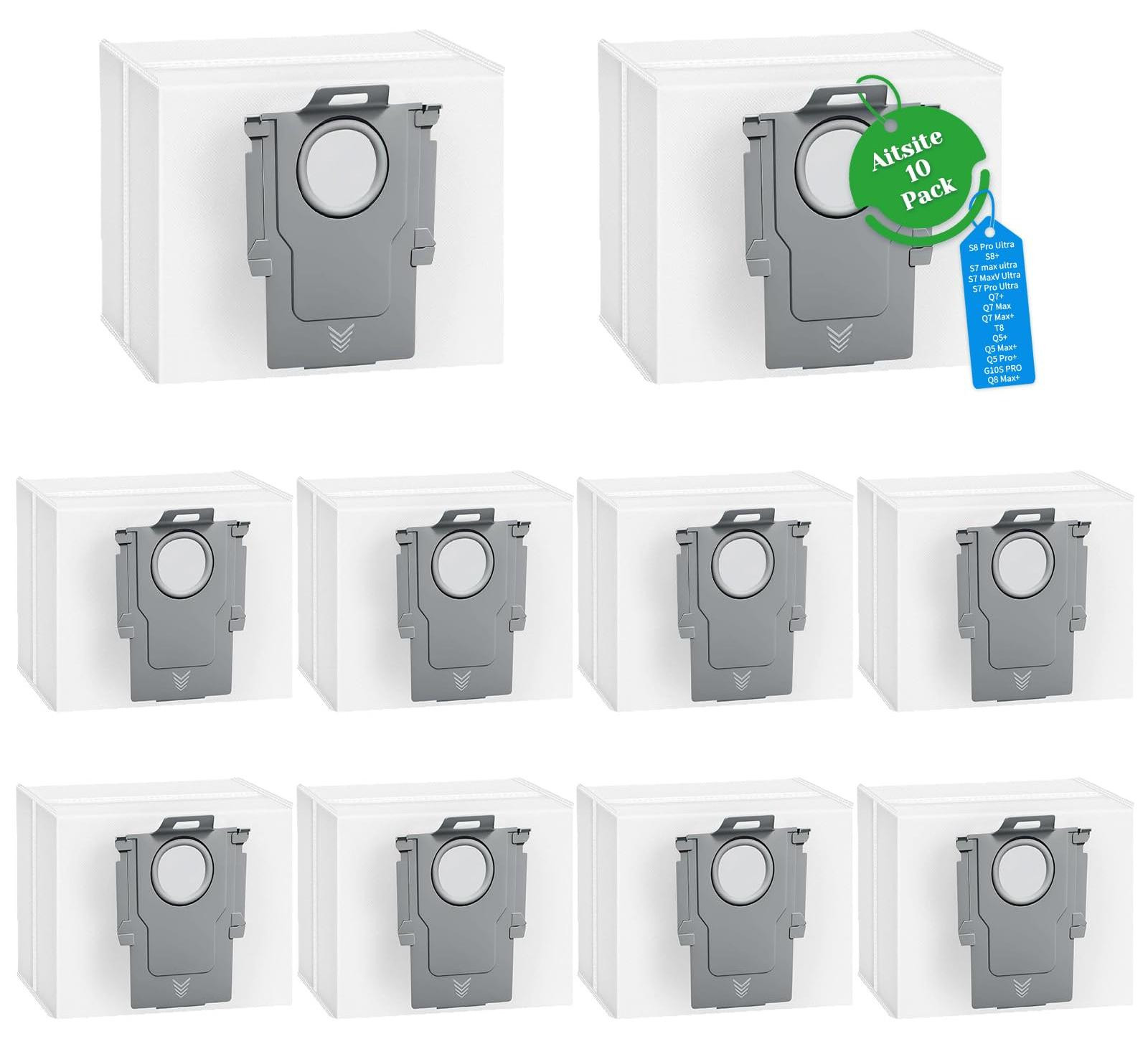 Roborock Stofzuigzakken met 4-laags filtervlies, 10 stuks