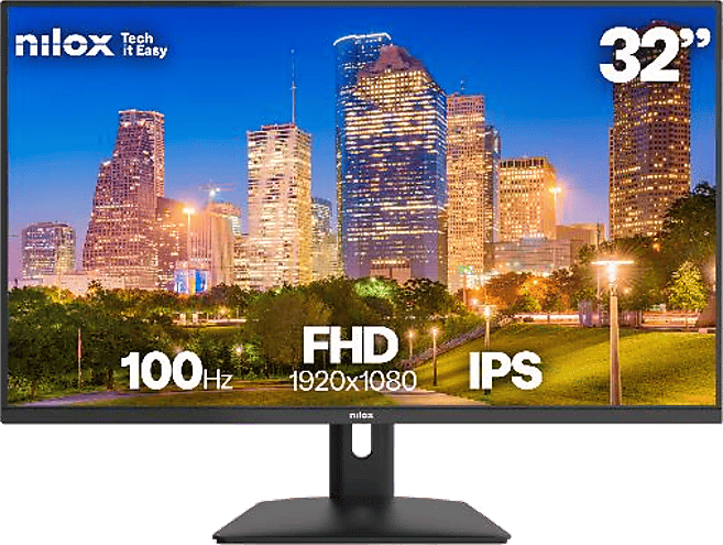 Monitor - Nilox NXM32FHD1001, 32" Full-HD, 100 Hz, 4 ms, IPS, Negro