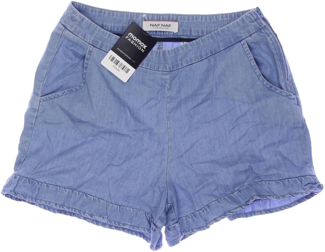 NAF NAF Damen Shorts, Hellblau, Gr. EU 32 (FR 34), kein / Etikett - Second Hand