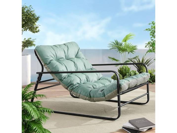Chaise Longue Confortable – Design Spacieux et Durable – Pour Jardin Terrasse et Intérieur – Élégante et Résistante