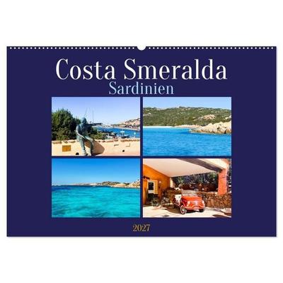 Costa Smeralda Sardinien (Wandkalender 2027 DIN A2 quer), CALVENDO Monatskalender