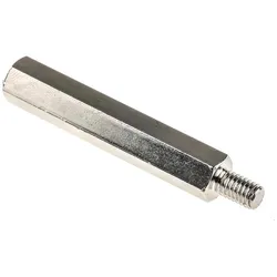 RS PRO, Zubehör Befestigungstechnik, Steel Hex. Threaded Spacer M6x55mm