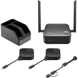 BenQ Präsentationssystem InstaShow WDC25, 9H.K0GBY.R0E, USB-C/HDMI,BYOD,AirPlay/Miracast/Google Cast, Basis & 2 Sender