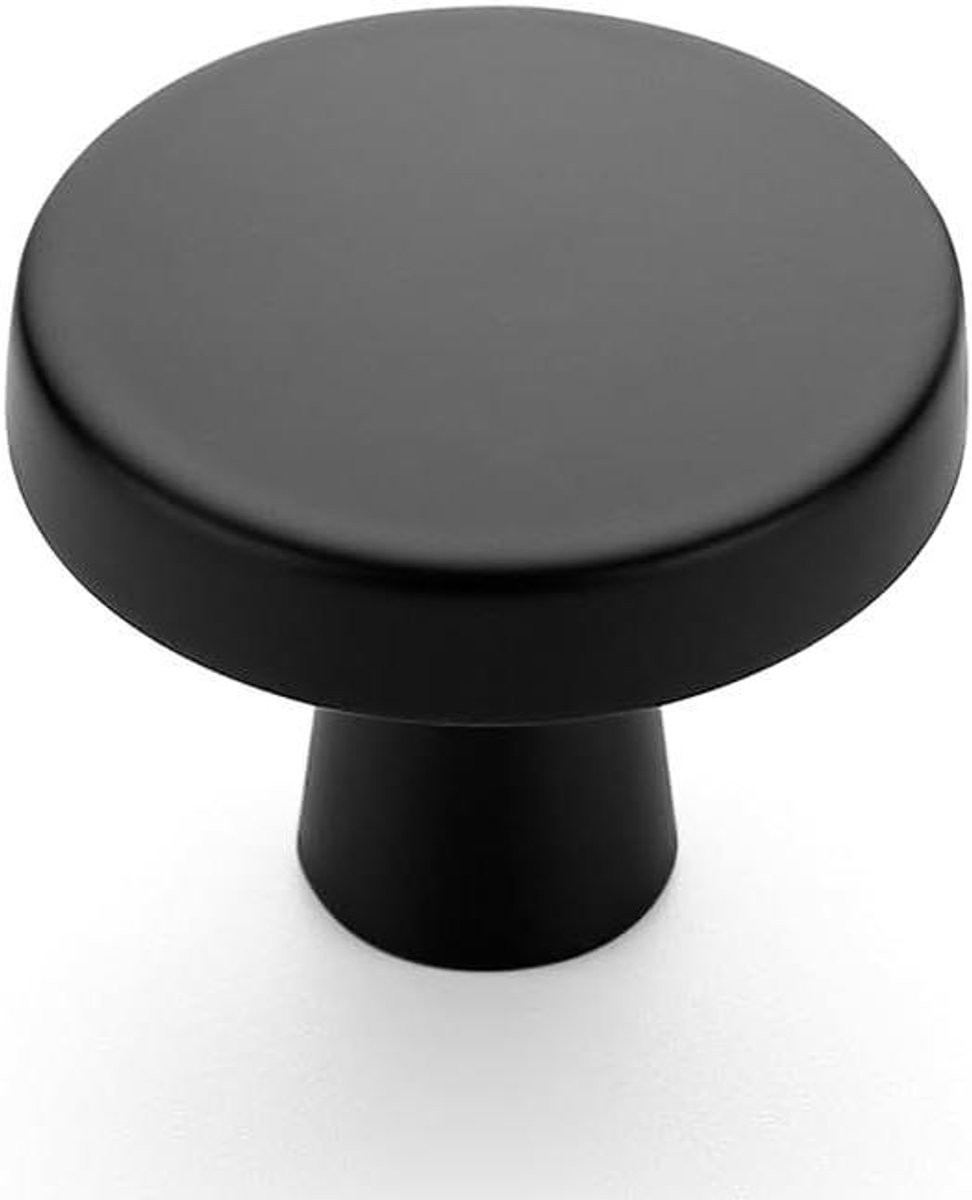 Zwarte kastknoppen met 32mm diameter voor het opknappen van meubels