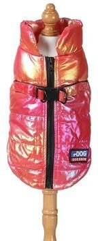 Uplift Essentials Radiant Warmth Rainbow Gradient Puffer Vest red 3xl