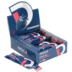 AMACX Drink Gel Erdbeere | 12 Beutel Box