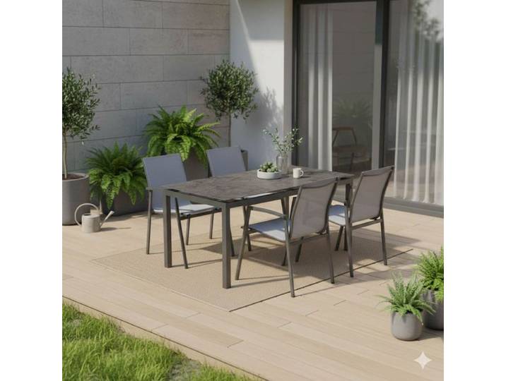 Stern New Top Gartenmöbel-Set M (4 Plätze) mit OUTLIV. Tisch 160x90cm
