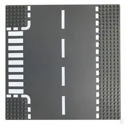 Klemos KL-20001 Klemmbaustein Grundplatte 32x32 Straße (25cmx25cm) T-Kreuzung