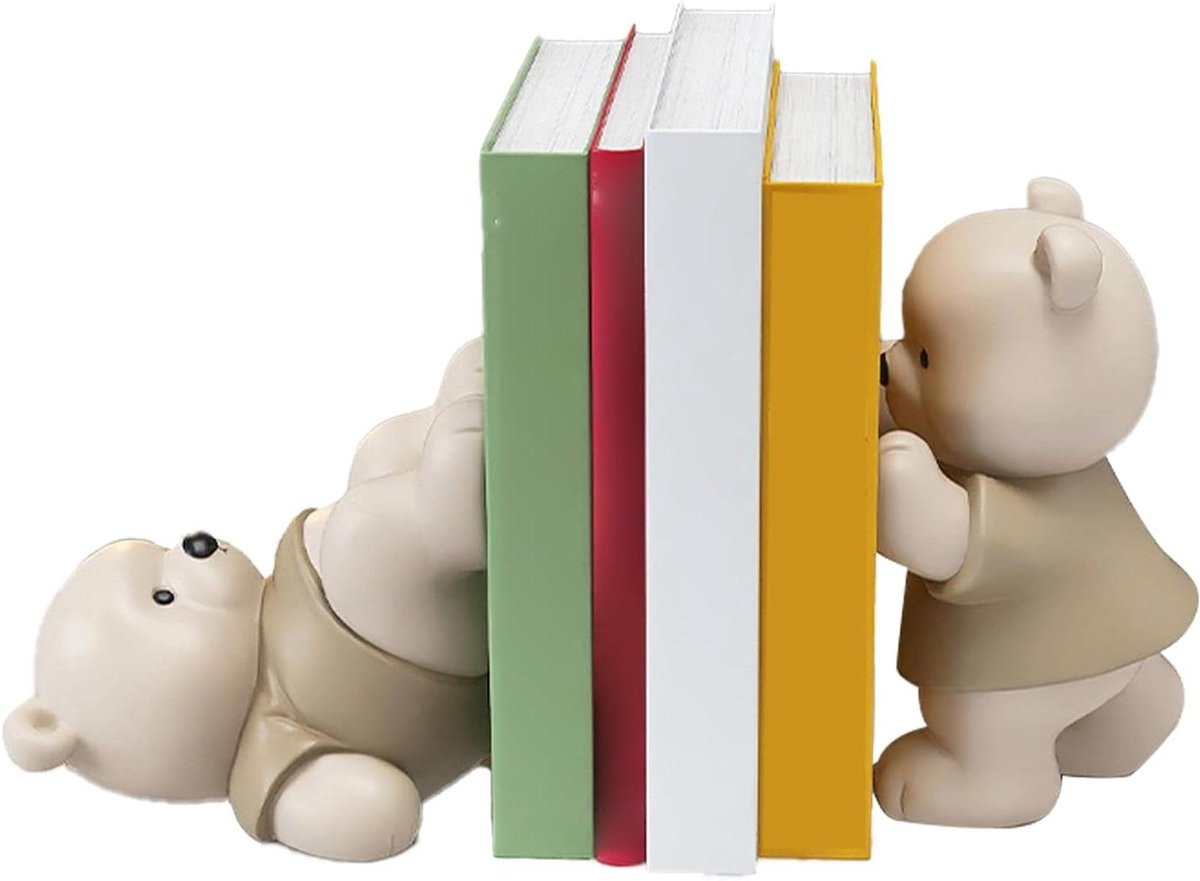 Beer Boekensteunen Decoratieve Boekensteunen Bruin B: 26.7 cm, D: 19.8 cm, H: 19.8 cm