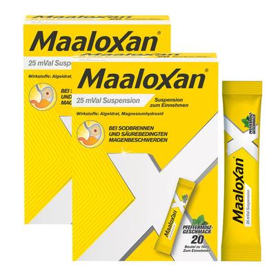Maaloxan 25 mVal Suspension x2 2x20x10 ml