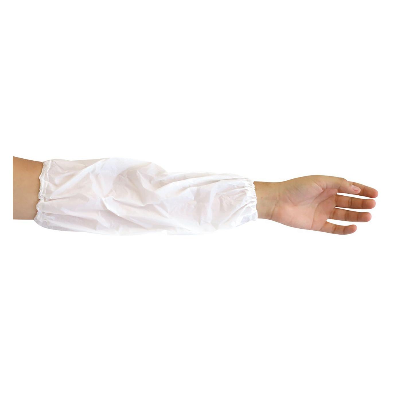 franz mensch Hygobase PE-Schutzärmel ECO, weiss, maschinell 20my, 40cm, VPE: 100 Stück (282094)