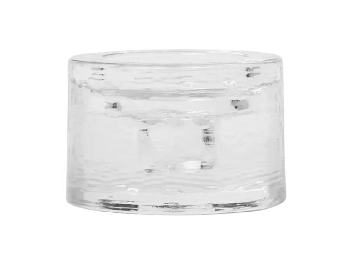 Ferm Living Bougeoir Gradia rond Ø8 cm Clear
