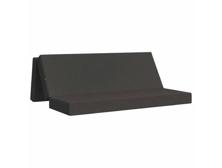Klappbares Schlafsofa, 180 x 67 x 45 cm, Dunkelgrau Weiches und atmungsaktives Polyestergewebe, leichte Schaumstoffpolsterung, verstellbarer Mechanismus