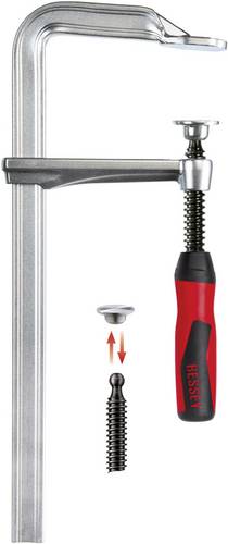 Ganzstahlschraubzwinge GZ-2K Spann-W.200mm A.100mm 2-K-Griff BESSEY