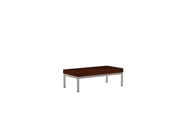 Beistelltisch, Bambus & Aluminium, 40×28,5 cm, Nachhaltig & Modern