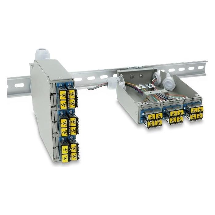 Delock LWL Patchfeld 6 Port für SC Duplex und LC Quad mit al (86095)