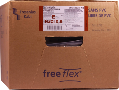 Fresenius Kabi Deutschland GmbH ISOTONISCHE Kochsalzlösung Fresenius freeflex 20X500 ml 00412197