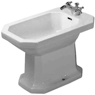 Duravit Serie 1930 Stand Bidet 02671000001 mit Überlauf und Hahnloch, weiss, wondergliss