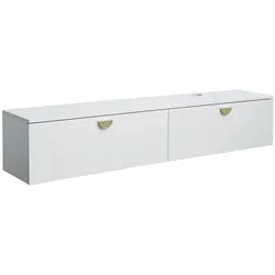 Oviala Business Oviala Moderner weißer 160 cm Wand-TV-Schrank