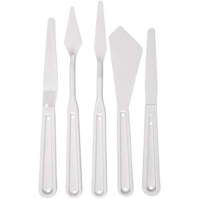 Creativ Company Plastik Spachtel, L 17-20 cm, B 13-33 mm, Weiß, 1 Stk