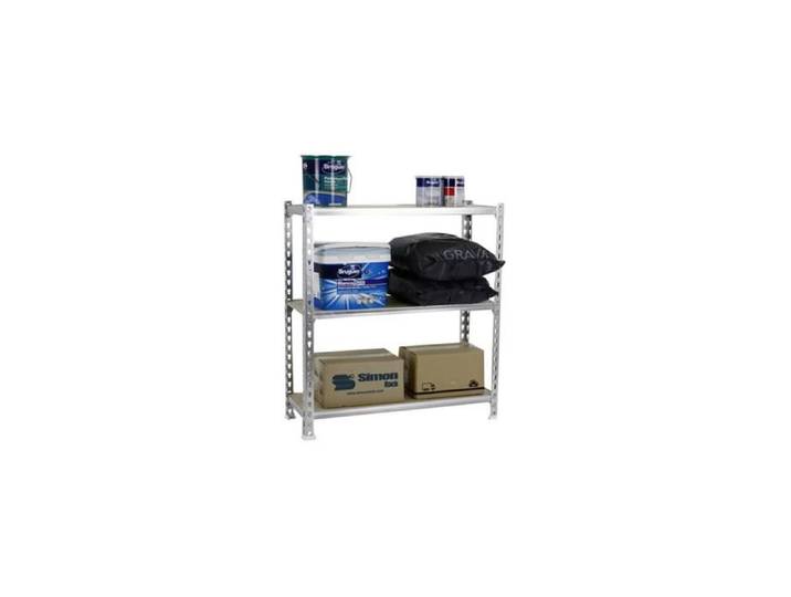 Étagère métallique 3 niveaux - KIT MADERCLICK PLUS - Galvanisé - Bois