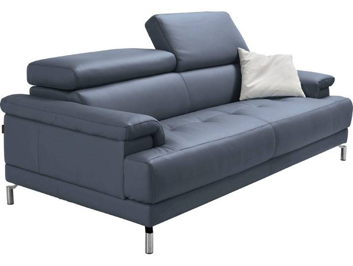 Egoitaliano 2,5-Sitzer Soul, Design und Sitzkomfort auf hohem Niveau, tolle Details, inkl. Kopfteilverstellung für noch mehr Komfort, Designfuß